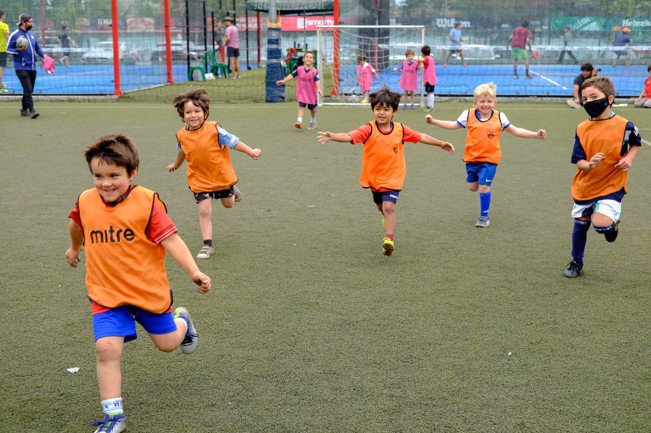 Fútbol infantil, celebración